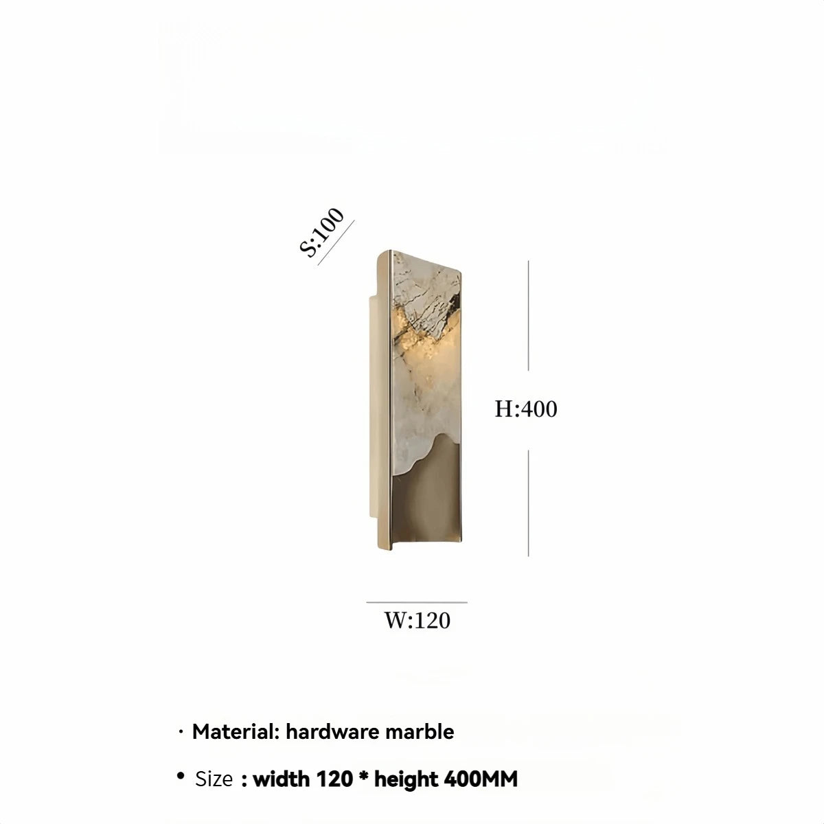 Nordic Luxury Designer Wall Lamp New Chinese Minimalist Exhibition Hall Background Wall Living Room Headboard Marble Lamp