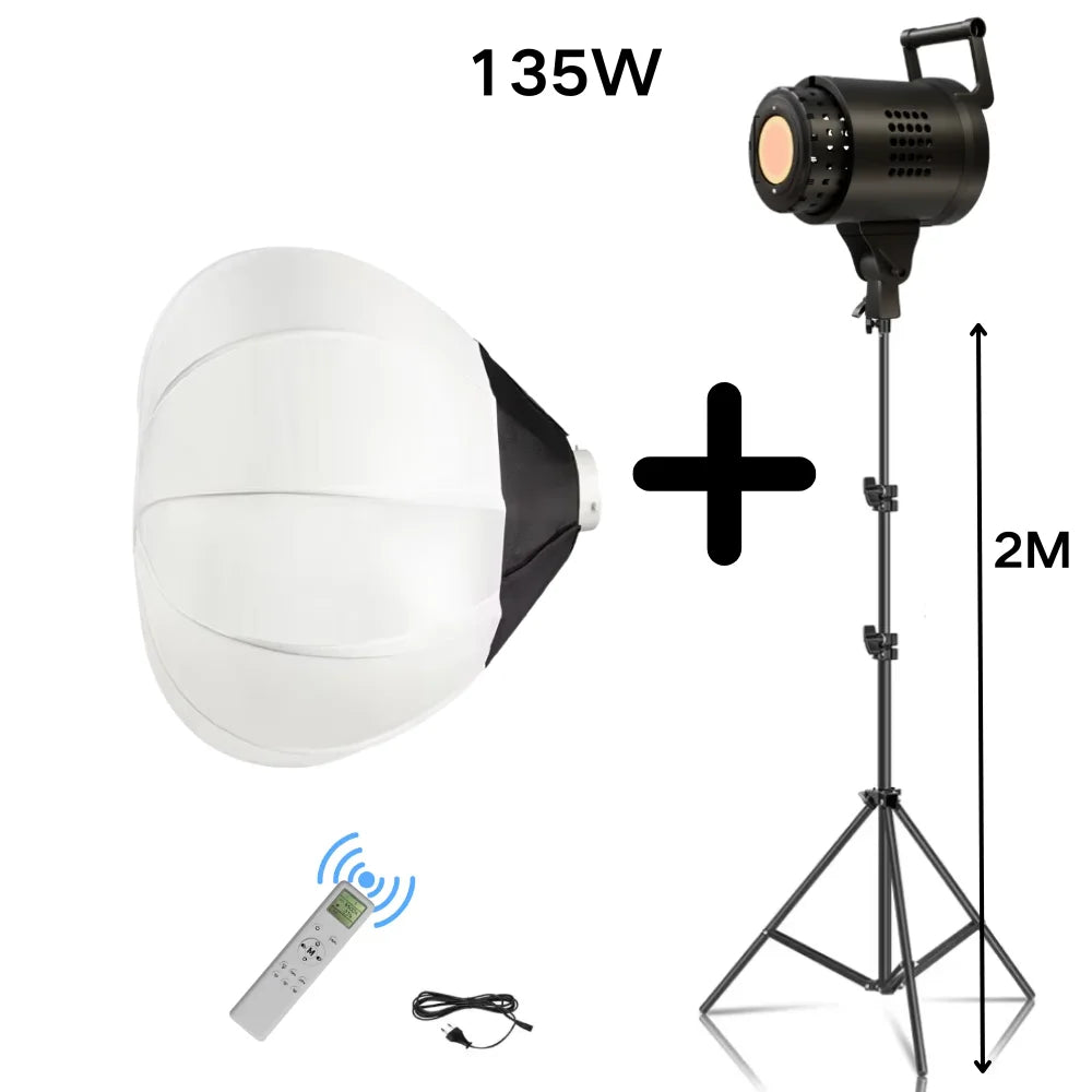 115W Lighting 65cm Globe Lantern Softbox Bowens Mounting Quick Ball Diffuser Soft Light Modifier for Film-Making Video  Flash