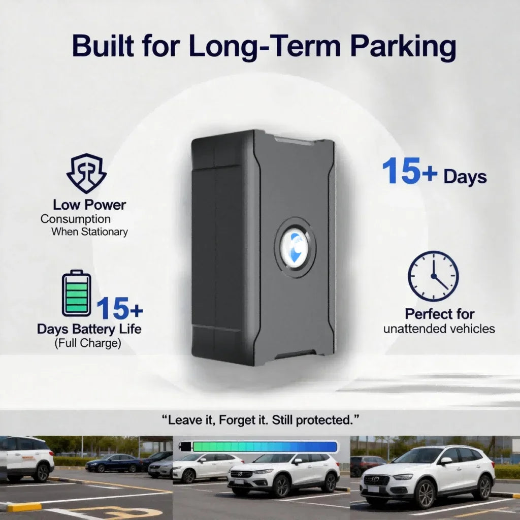 Wireless GPS Tracker for Car Anti-Theft | Global Real-Time Vehicle Locator with IoT SIM | Vibration & Geo-Fence Alarm | 15+ Days