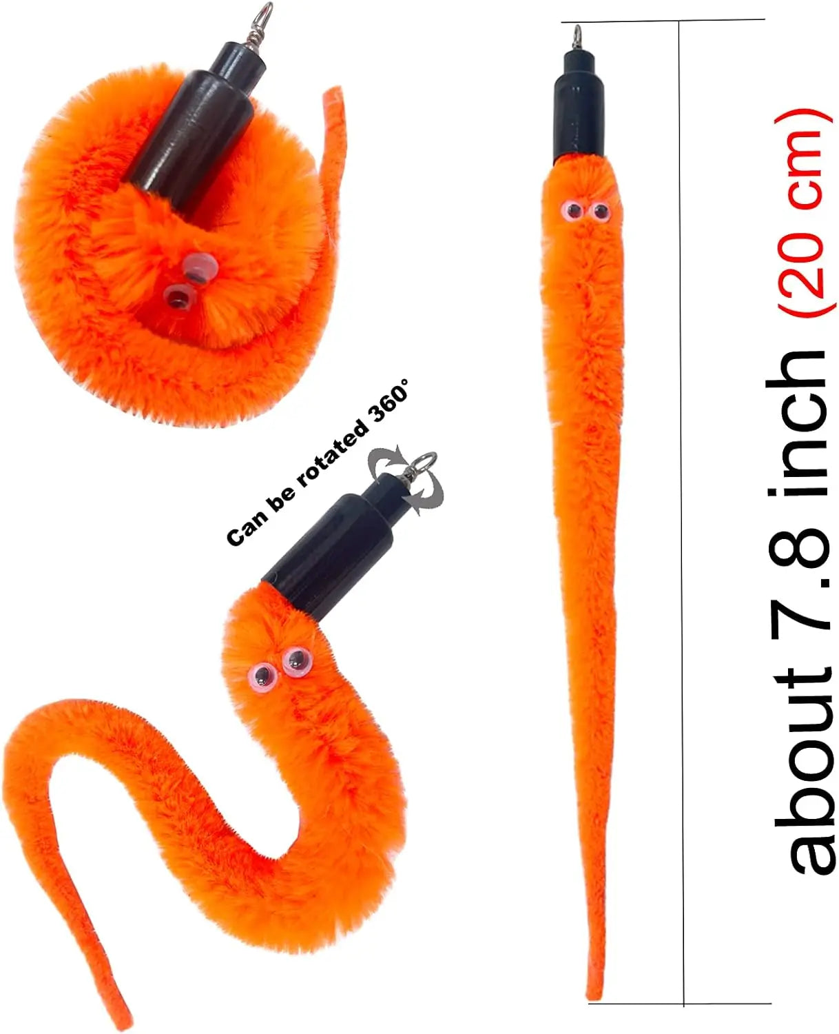 Cat Worm Toy Refills 24 Pieces Interactive Wand Attachments