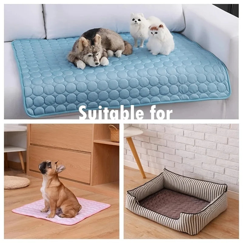 Dog Cooling Mat Self Cooling Pad For Pets And Cats Durable Bed