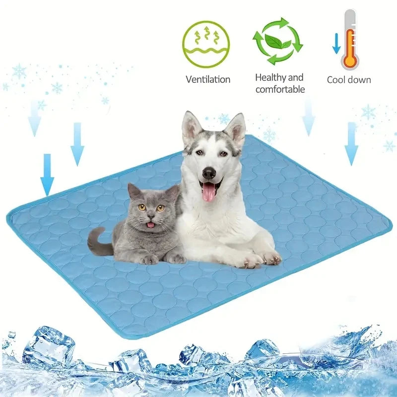 Dog Cooling Mat Self Cooling Pad For Pets And Cats Durable Bed