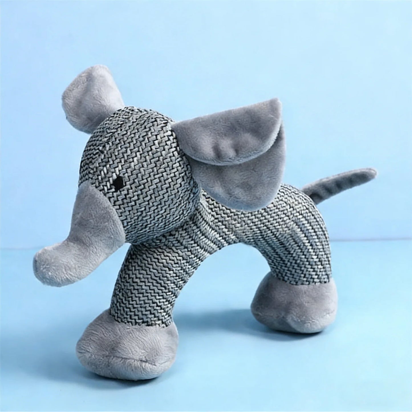 Interactive Squeak Puppy Toy Bite Resistant Cute Animal Shape Plush Linen Toy Dogs Accompanying Plush Doll Pets Supplies