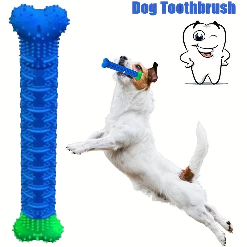 Dog Tooth Cleaning Chew Toy – Rubber Teeth Cleaning Stick for Dental Care, Molar Grinding & Gum Massage
