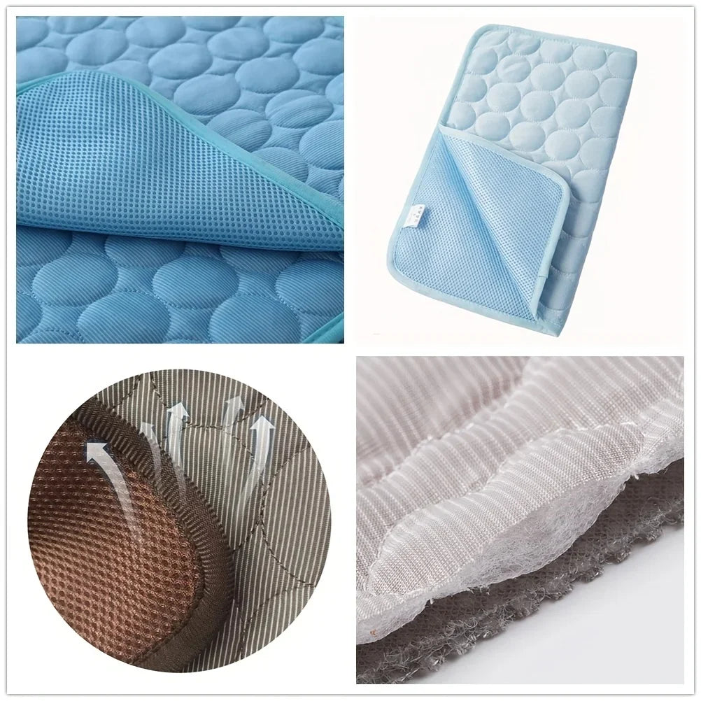 Dog Cooling Mat Self Cooling Pad For Pets And Cats Durable Bed