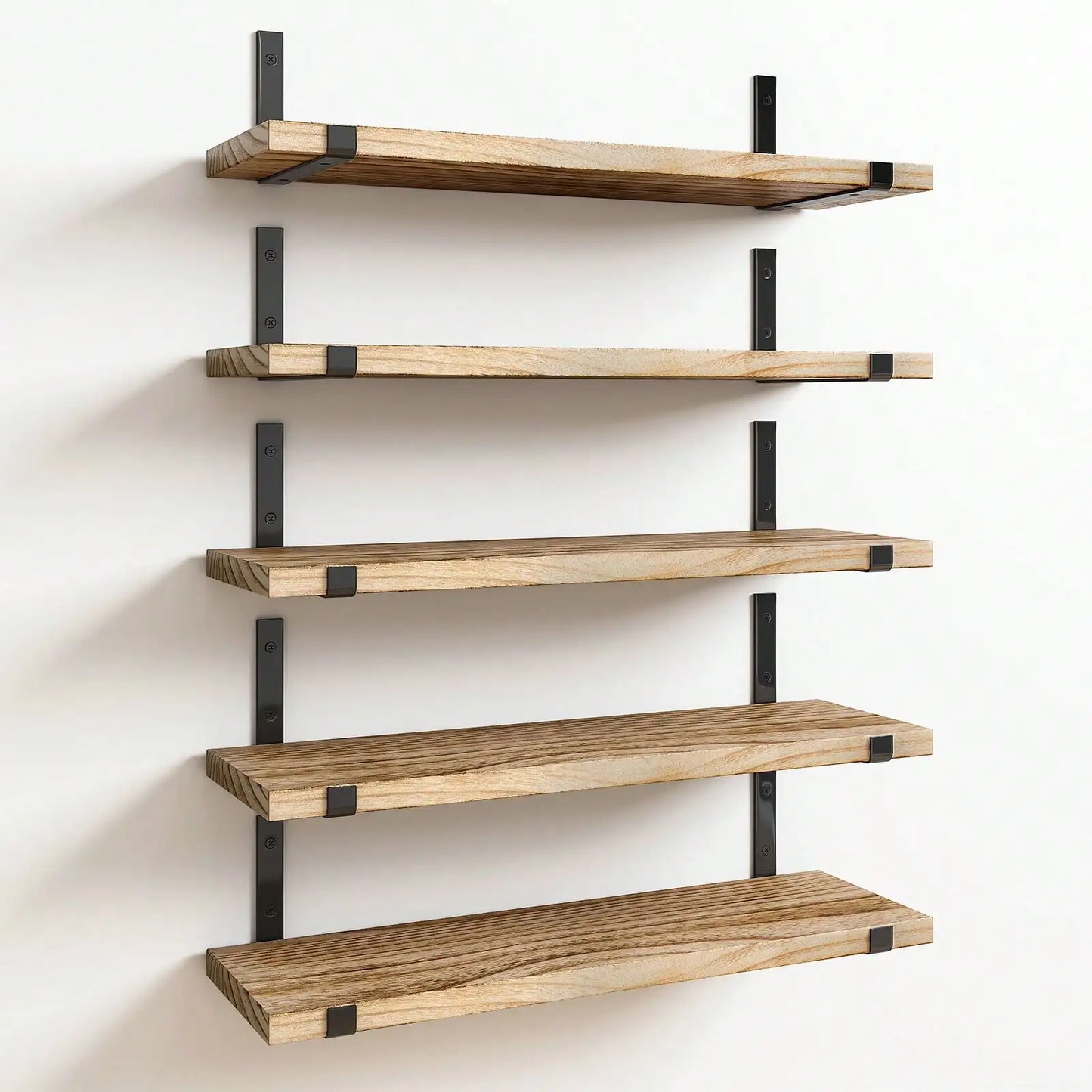 Tomnk 5/10pcs Floating Shelves, Width 4.7 Inches Wall Shelves, Bathroom Organizer, Wall Hanging, Wall Art, Fall Decor Home, Rust