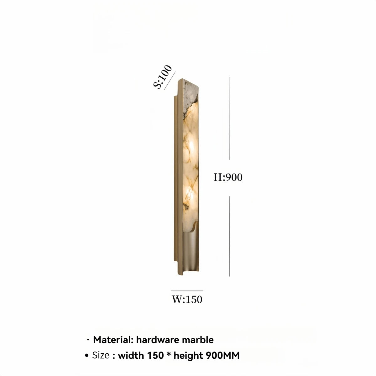 Nordic Luxury Designer Wall Lamp New Chinese Minimalist Exhibition Hall Background Wall Living Room Headboard Marble Lamp