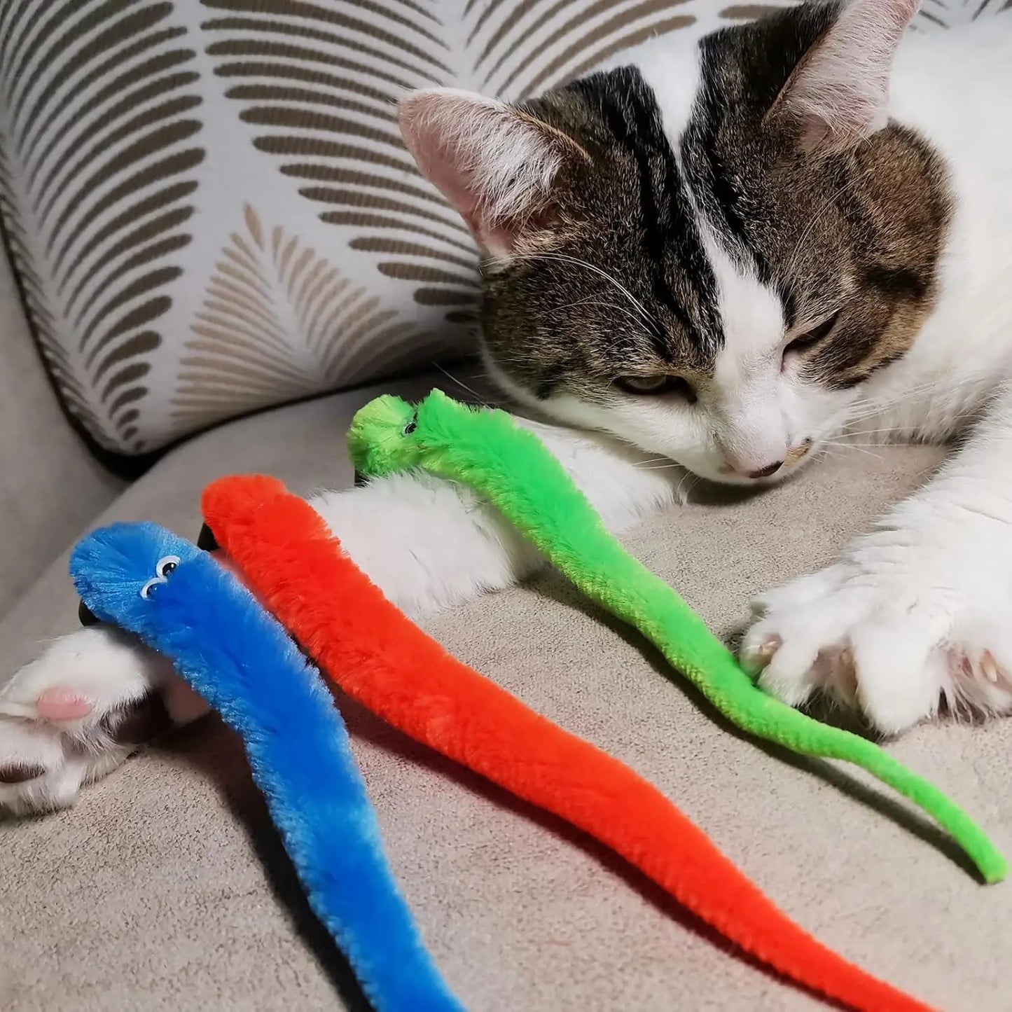 Cat Worm Toy Refills 24 Pieces Interactive Wand Attachments