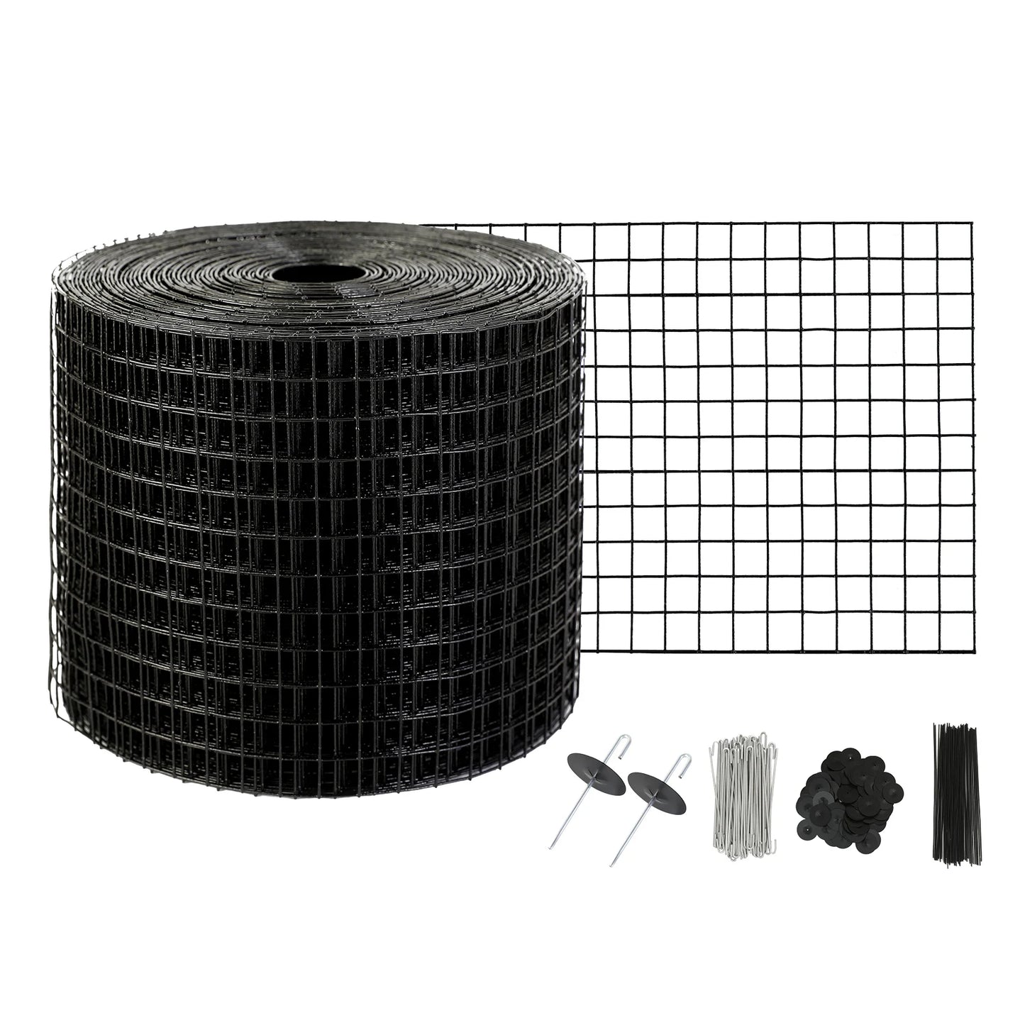 SucceBuy Solar Panel Bird Guard Critter Guard Roll Kit  Stainless Steel Fasteners Solar Panel Rustproof PVC Coating WireRollMesh