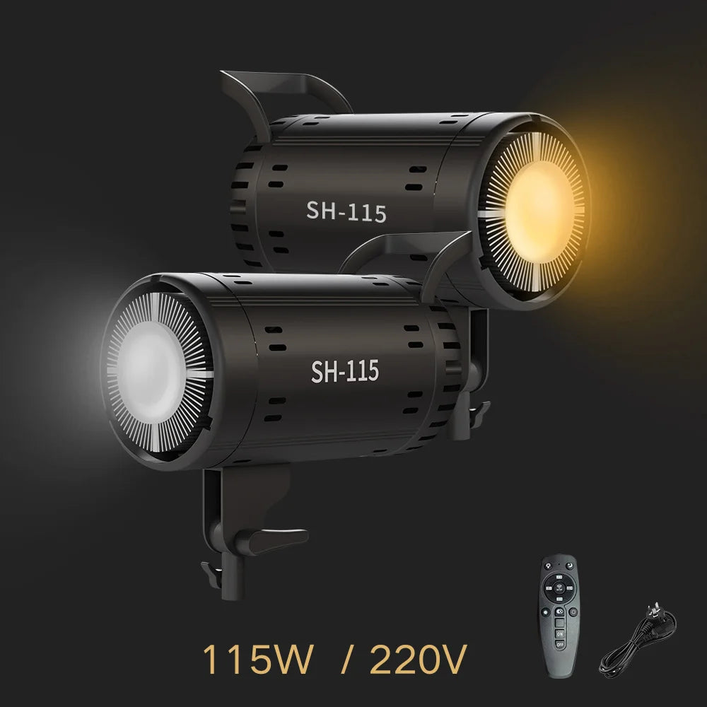 Bowens Video Studio Kit 90/135W 220V Photography Light Dimmable Kit LED Lamp 2m Tripod Flash Studio Lighting 3000-6000K 3 Color