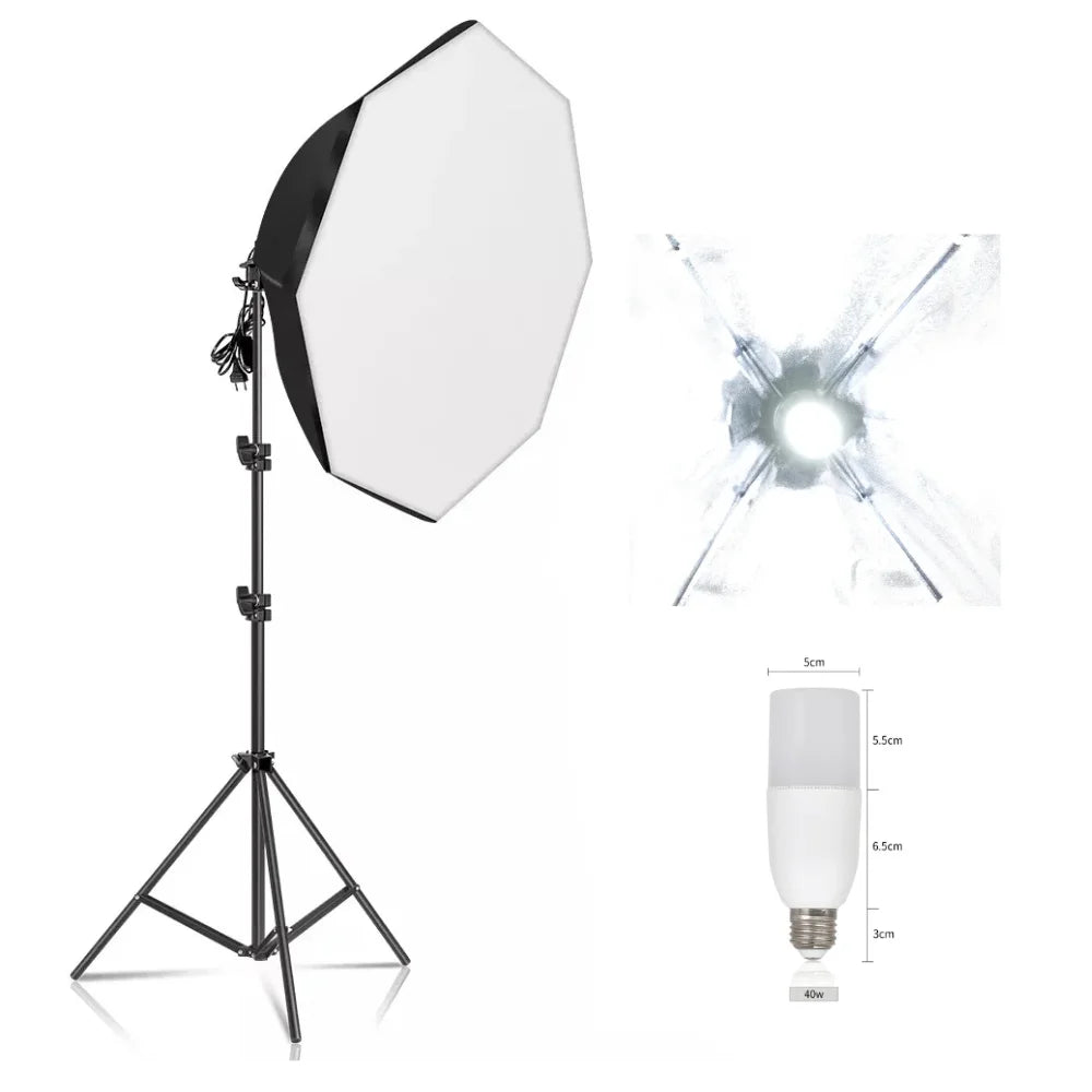 SH 50x70CM Photography Softbox Lighting Kits Professional Continuous Light System Equipment For Photo Studio